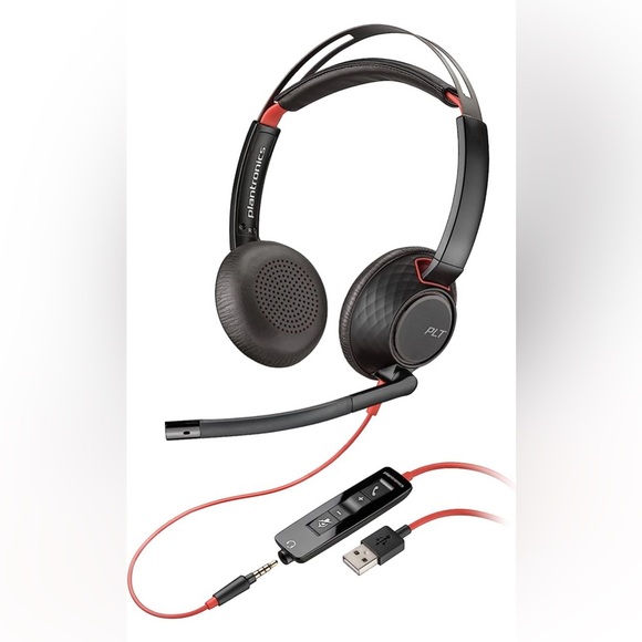 📞🧏🏼‍♀️POLY Headphones Call/Music/Micro Quickstart Blackwire 5200 NEW🧏🏽📞 - Picture 13 of 14